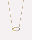 Gold Pendant - Blake Necklace Mini Micropave