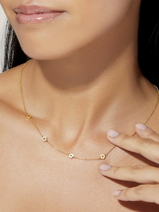 Colar Choker Dourado Horizonte