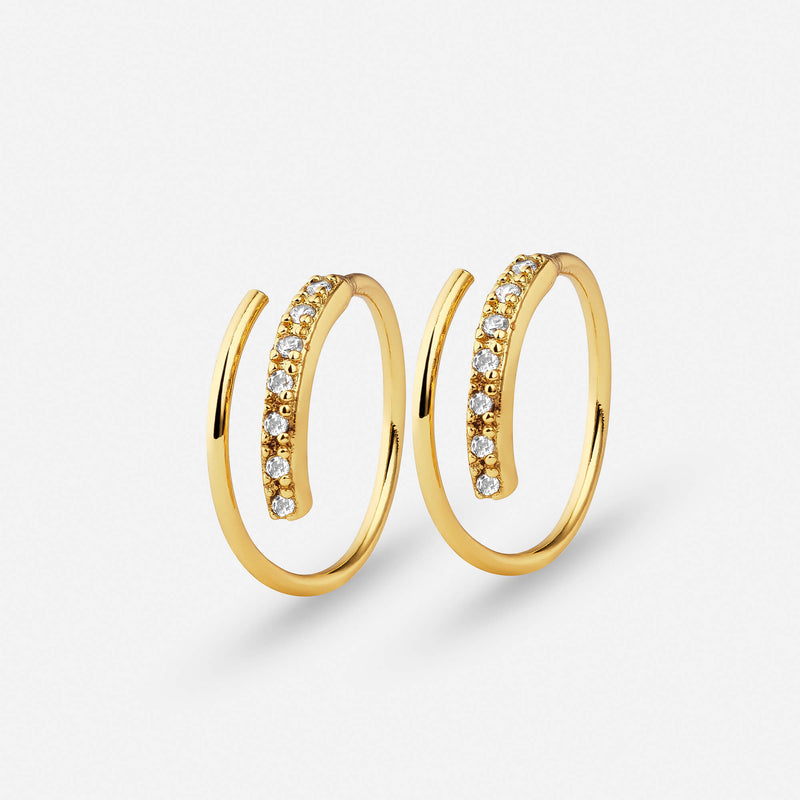 Brincos Duplos de Cristal